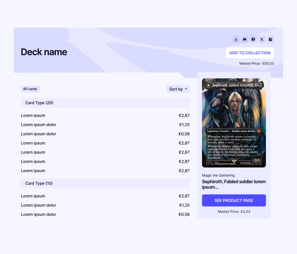 Decklist
